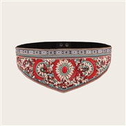 ( red )ethnic style Beads Girdle pure handmade Bohemia wind Tightness width Girdle lady elegant color Shells