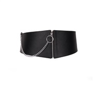 ( black)spring women zipper circle chain width Girdle Tightness elasticity occidental style all-Purpose fashion woman b