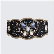 ( black )lady Bohemia beads flowers flower Tightness butterfly beautiful accessories Girdle