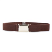 (60-80cm)( Brown) belt  child elasticity Tightness long short buckle Cowboy belt