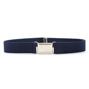 (60-80cm)( Navy blue) belt  child elasticity Tightness long short buckle Cowboy belt