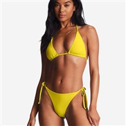 ( yellow )lady high_waist Swimsuit  Swimwear Swimsuit  sexy Split  bikinibikini