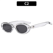(C  gray  frame  gray  Lens )star Ellpseenne style sunglass sunglass Korean style ant-ultravolet Sunglasses