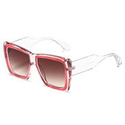 ( red  frame  tea  Lens )occdental style sunglass man trend fashon sunglassns ant-ultravolet Sunglasses