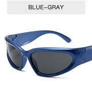 ( blue  frame  gray  Lens )trend sport sunglass occdental styleY fashon Sunglasses man woman