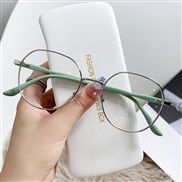 ( green)Metal Ant blue lght fashon retro Eyeglass frame womanns bref spectacles