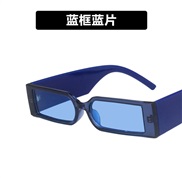 ( blue  frame  blue  Lens )retro samll square sunglass occdental style trend Sunglasses personalty