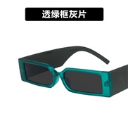( frame  gray  Lens )retro samll square sunglass occdental style trend Sunglasses personalty