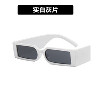 ( while  gray  Lens )retro samll square sunglass occdental style trend Sunglasses personalty