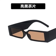 ( bright black tea  Lens )retro samll square sunglass occdental style trend Sunglasses personalty