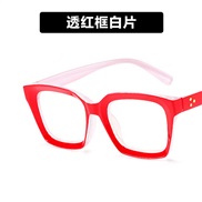 ( red  frame  while  Lens ) surface square Rce nal Eyeglass framens spectaclesns woman