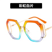 ( while  Lens )polygon Eyeglass frame Ant blue lght hollow occdental style Eyeglass framens personalty