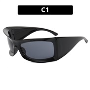( bright black gray  Lens )super occidental style sunglass personality sportY Sunglassessunglasses
