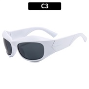 (C  while frame gray  Lens )occdental styleY sunglass man woman Sunglasses