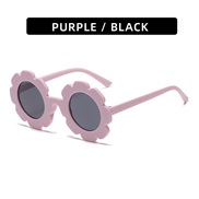 (C  purple  frame  gray  Lens )chldren sun flower fashon lovely Sunglasses super man woman sunglass samll multcolor sun