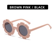 (C  pink gray  Lens )chldren sun flower fashon lovely Sunglasses super man woman sunglass samll multcolor sunglass
