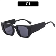 (C  bright black gray  Lens )occidental style sunglass  personality width anti-ultraviolet Sunglasses