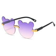 ( gold  purple  )chldren sunglass  fashon lovely cartoon samll Sunglasses  man grl ant-ultravolet