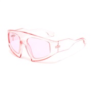 ( purple frame  pink Lens )occdental style retro sunglass Sunglasses lady fashon