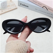 ( Black frame  gray  Lens )occidental style Ellipse samll sunglass woman fashion trendP sunglass Sunglasses