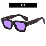 ( bright black purple  Lens ) square samll sunglass fashon sunglass occdental style personalty Sunglasses