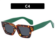 ( leopard print) square samll sunglass fashon sunglass occdental style personalty Sunglasses