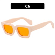 ( Cream colored  Lens ) square samll sunglass fashon sunglass occdental style personalty Sunglasses