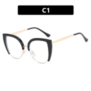 ( bright black while  Lens )cat spectacles Anti blue light occidental stylens retro trend Eyeglass frame