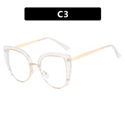 ( transparent while  while  Lens )cat spectacles Ant blue lght occdental stylens retro trend Eyeglass frame
