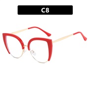 ( red  while  Lens )cat spectacles Ant blue lght occdental stylens retro trend Eyeglass frame