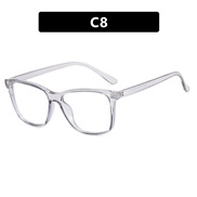 ( transparent grey)square bref Busness spectacles Ant blue lght Eyeglass frame woman fashon trend