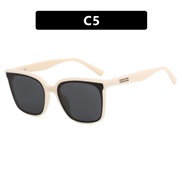 (Rice white  gray  Lens )Rce nal square sunglass Sunglasses woman sunglass ant-ultravolet