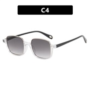 ( transparent gray )square sunglass man sunglass ant-ultravolet Sunglasses retro