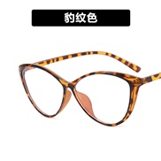( leopard print while  Lens )super cat occdental style spectacles