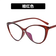 ( Dull red while  Lens )super cat occdental style spectacles