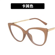 ( khaki)R Ant blue lght cat retro Eyeglass frame personalty spectacles occdental style Metal trend