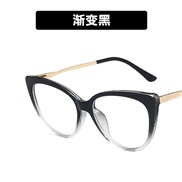 ( Gradual change)R Ant blue lght cat retro Eyeglass frame personalty spectacles occdental style Metal trend
