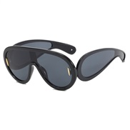 ( bright black gray ) sunglass occidental style sunglass Outdoor Sunglasses