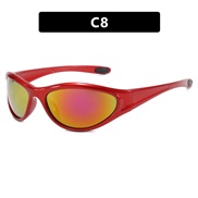 ( red  frame  purple  red  Mercury )SunglassesY style sunglass ant-ultravolet Outdoor sunglass