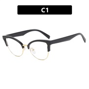 ( bright black  gold )occidental style cat spectacles Anti blue light personality fashion trend Eyeglass framens