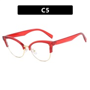 ( transparent red )occdental style cat spectacles Ant blue lght personalty fashon trend Eyeglass framens