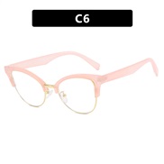 ( transparent pink)occdental style cat spectacles Ant blue lght personalty fashon trend Eyeglass framens