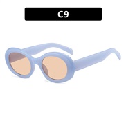 ( blue  tea  Lens ) Ellpse sunglass Sunglasses hgh sunglass ant-ultravolet woman