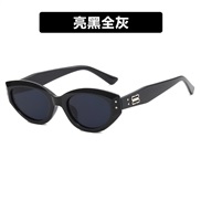 ( bright black gray )retro cat samll Sunglasses woman high anti-ultraviolet sunglass