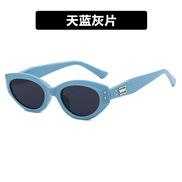 (sky blue  gray  Lens )retro cat samll Sunglasses woman hgh ant-ultravolet sunglass