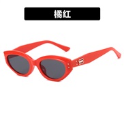( Tangerine)Rce nal cat sunglass Korean style retro Sunglasses woman samll hgh