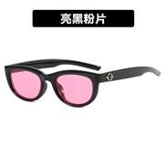 ( bright black pink Lens ) Ellpse sunglass Sunglasses Korean style samll sunglass
