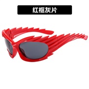 ( red  frame  gray  Lens ) sunglassYk occdental style personalty wngs Sunglassesns trend sunglass woman