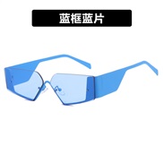 ( blue  frame  blue  Lens ) sunglassY Sunglasses occdental style retro sunglass personalty