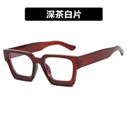 ( tea  while  Lens )square surface Eyeglass frame Ant blue lghtns spectacles occdental style fashon retro